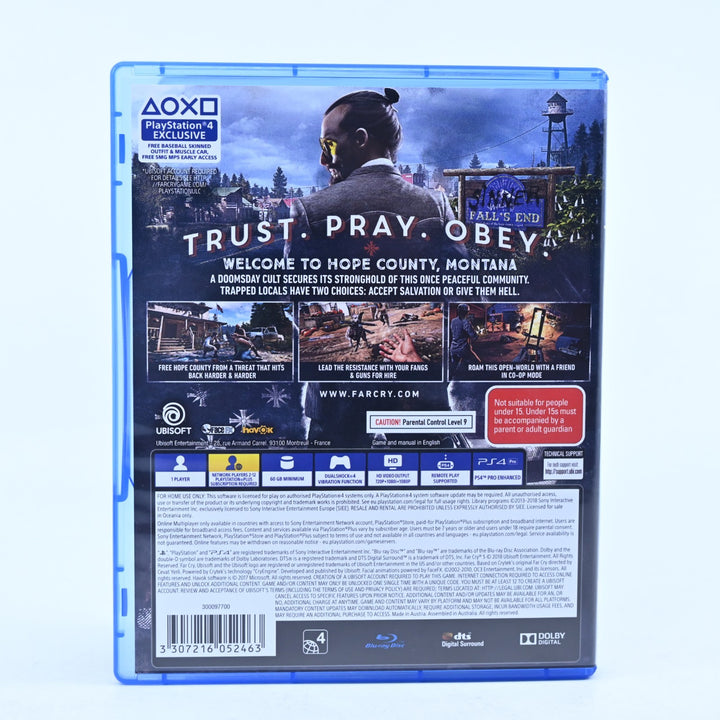 Far Cry 5 Deluxe Steelbook Edition - Sony Playstation 4 / PS4 Game - CODE UNUSED