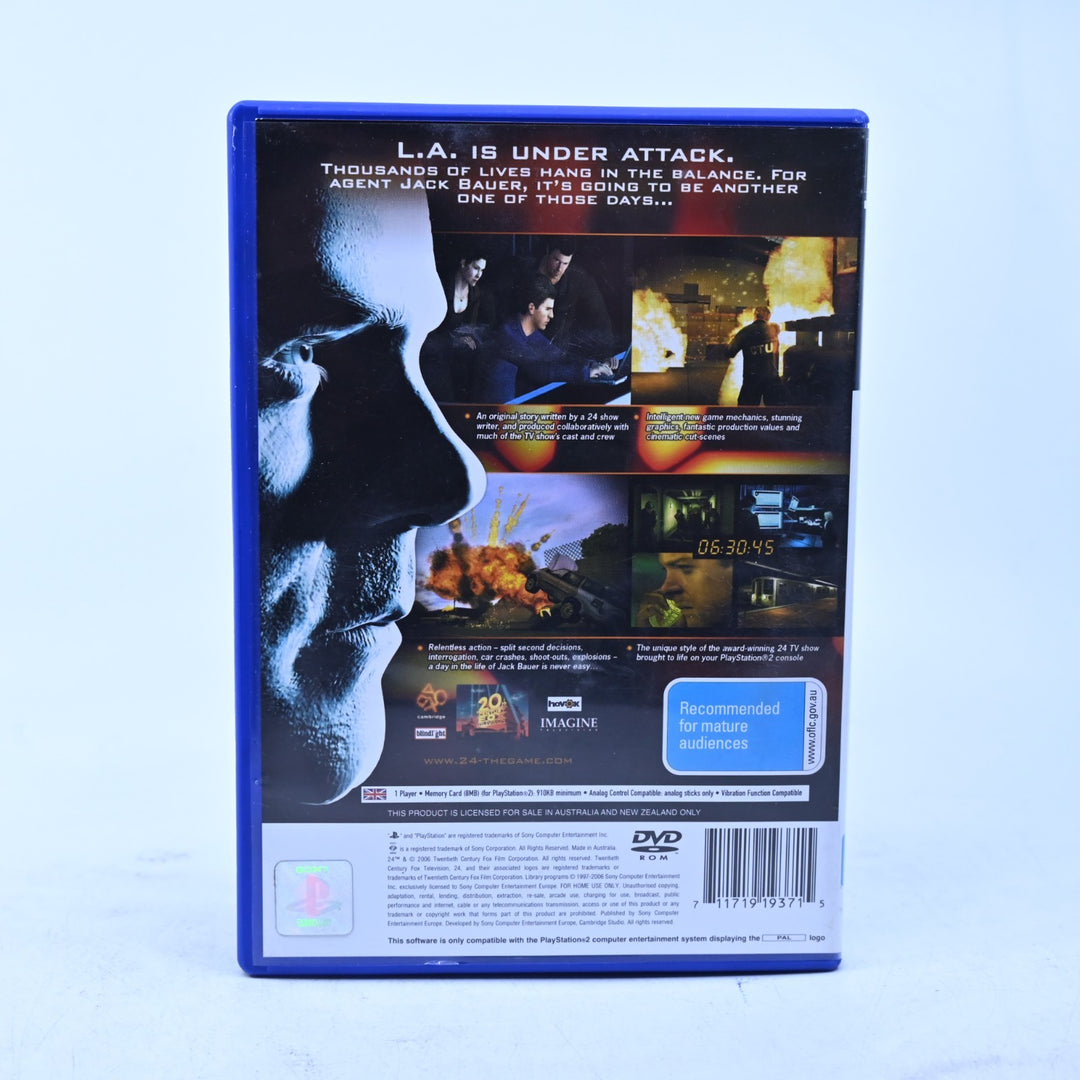 24: The Game - Sony Playstation 2 / PS2 Game + Manual - PAL - MINT DISC!