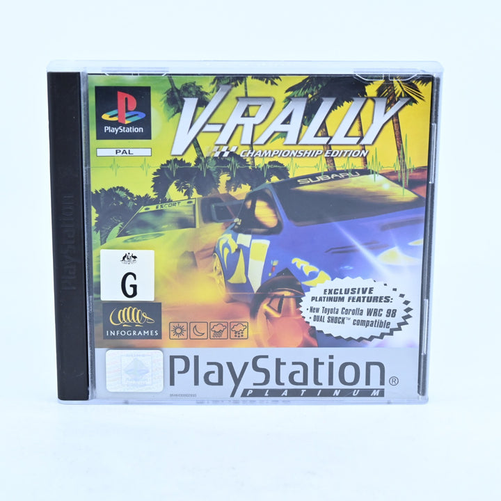 V-Rally: Championship Edition - Sony Playstation 1 / PS1 Game + Manual - PAL