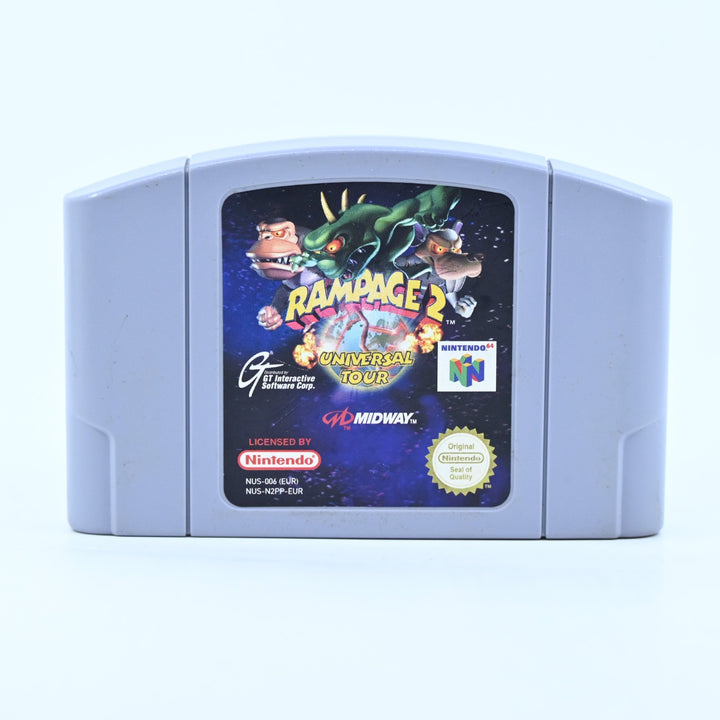 Rampage 2: Universal Tour - N64 / Nintendo 64 Game - PAL - FREE POST!