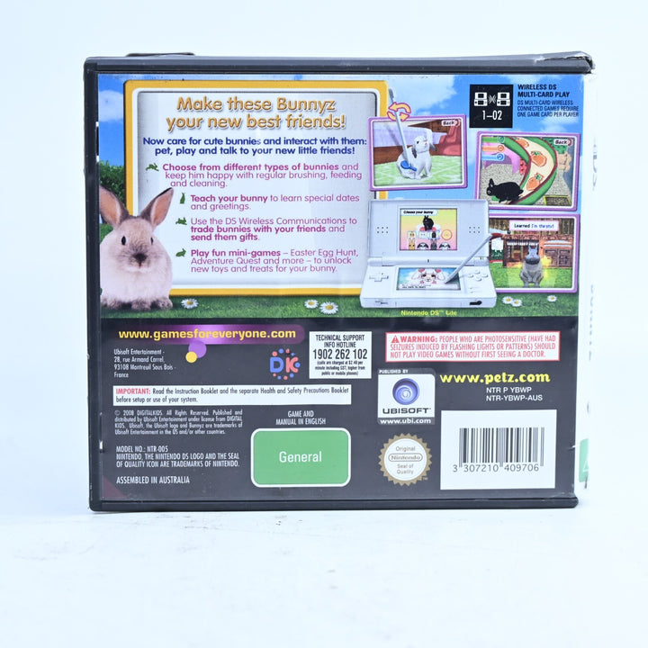 Bunnyz - Nintendo DS Game - PAL + Manual - FREE POST!