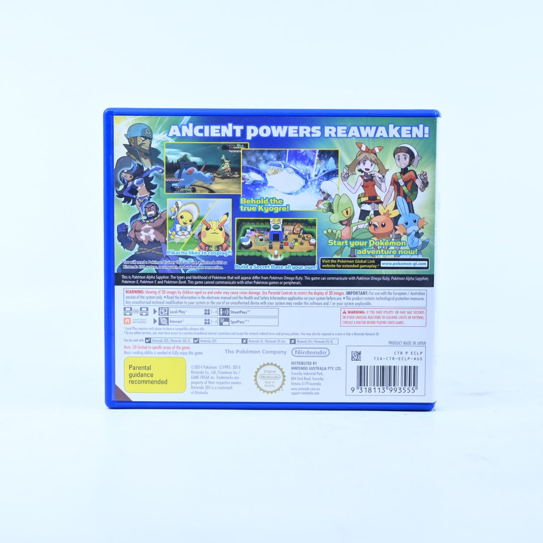 Pokemon Alpha Sapphire - Nintendo 3DS Game - PAL + Manual - FREE POST!