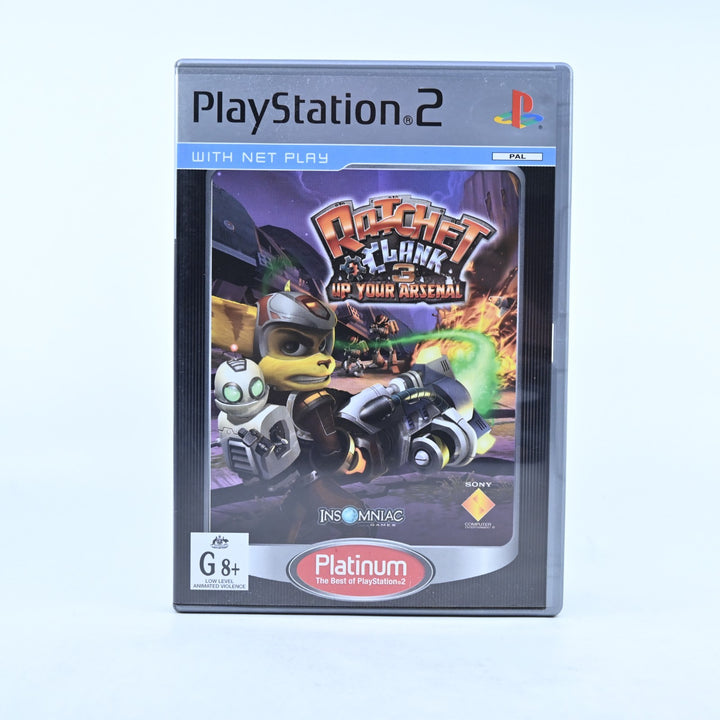 Ratchet & Clank 3: Up Your Arsenal - Sony Playstation 2 / PS2 Game + Manual
