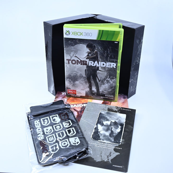 Tomb Raider Survival Edition - Xbox 360 Game + Manual + Map - PAL - MINT DISC!