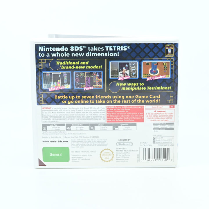 Tetris - Nintendo 3DS Game + Manual - PAL - FREE POST!