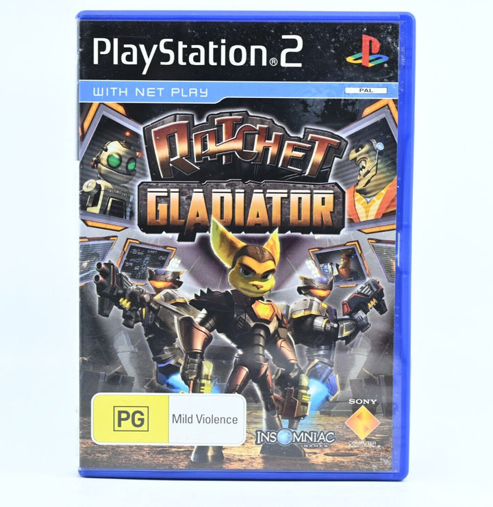 Ratchet Gladiator - Sony Playstation 2 / PS2 Game + Manual - PAL - MINT DISC!