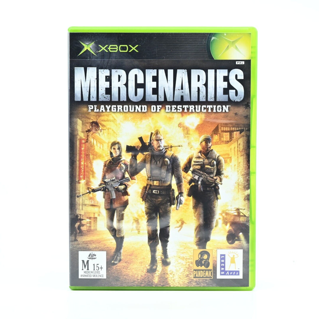 Mercernaries: Playground of Destruction - Original Xbox Game + Manual - PAL