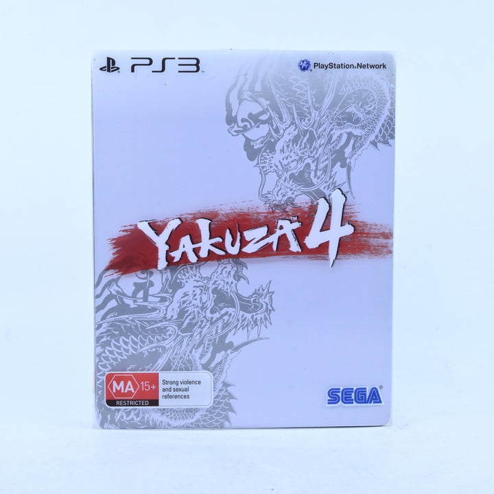 Yakuza 4 Shiro Edition - Sony Playstation 3 / PS3 Game + Manual + Steelbook