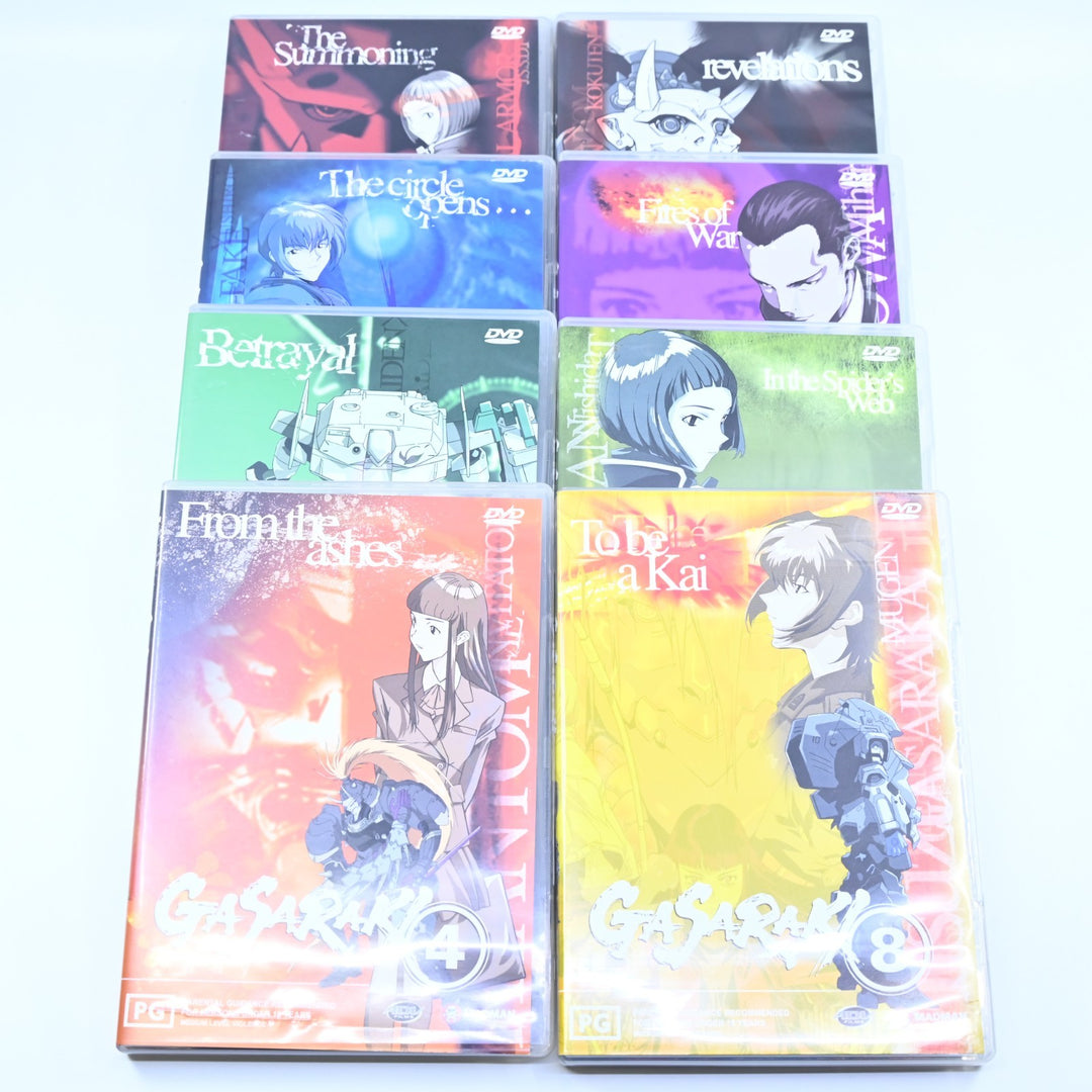 Gasaraki - Volumes 1 to 8 Complete - Region  2/4 - Anime DVDs