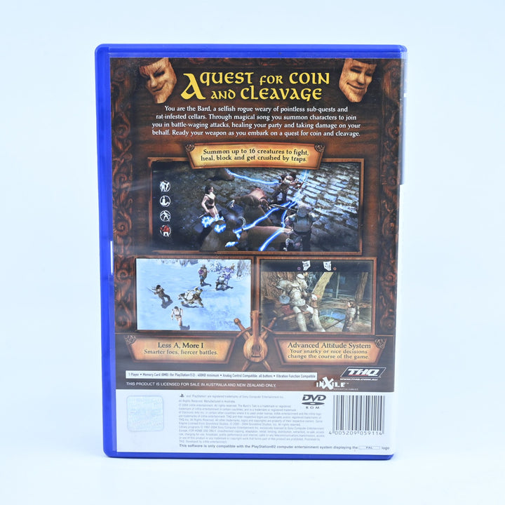 The Bard's Tale - Sony Playstation 2 / PS2 Game + Manual - PAL - MINT DISC!