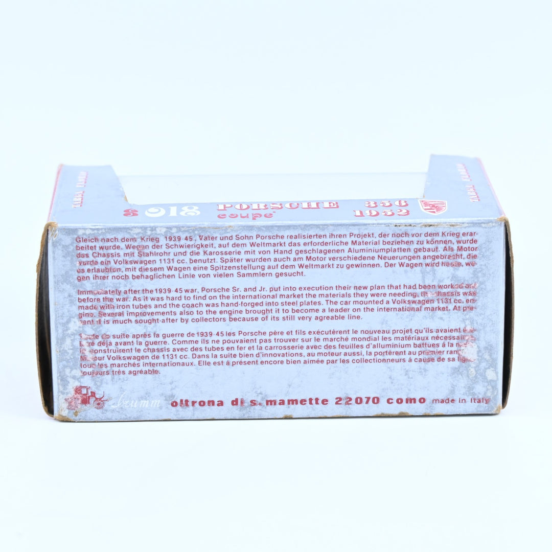 Brumm Special 1:43 Porche 356 Coupe 1952 - S018 - Targa Florio Number 32 - Car