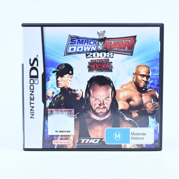 WWE Smackdown vs Raw 2008 - Nintendo DS Game - PAL + Manual - FREE POST!