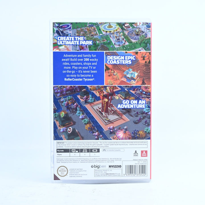 RollerCoaster Tycoon Adventures - Nintendo Switch Game - FREE POST!