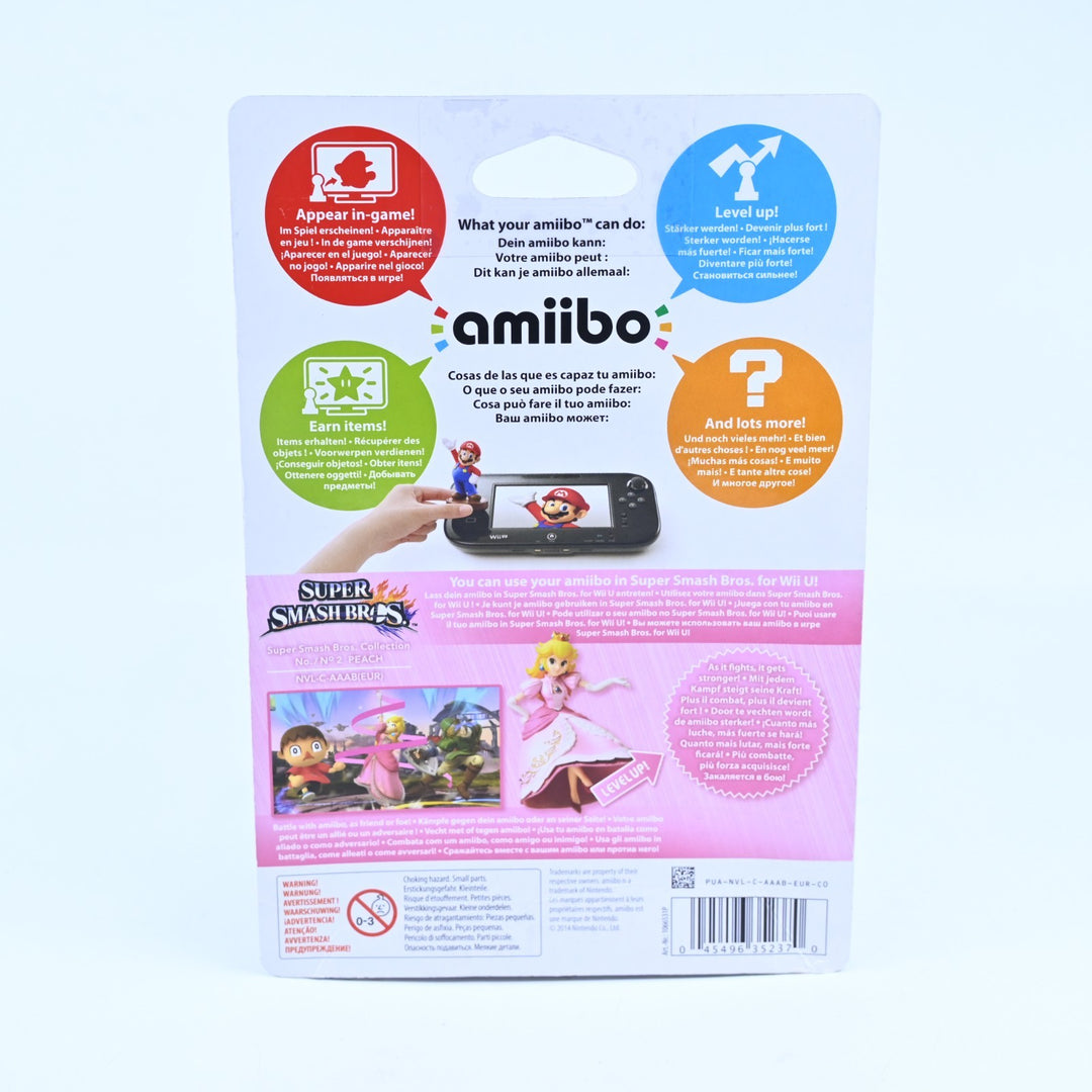 SEALED! Peach Amiibo No. 2 - Super Smash Bros. Collection - Toy