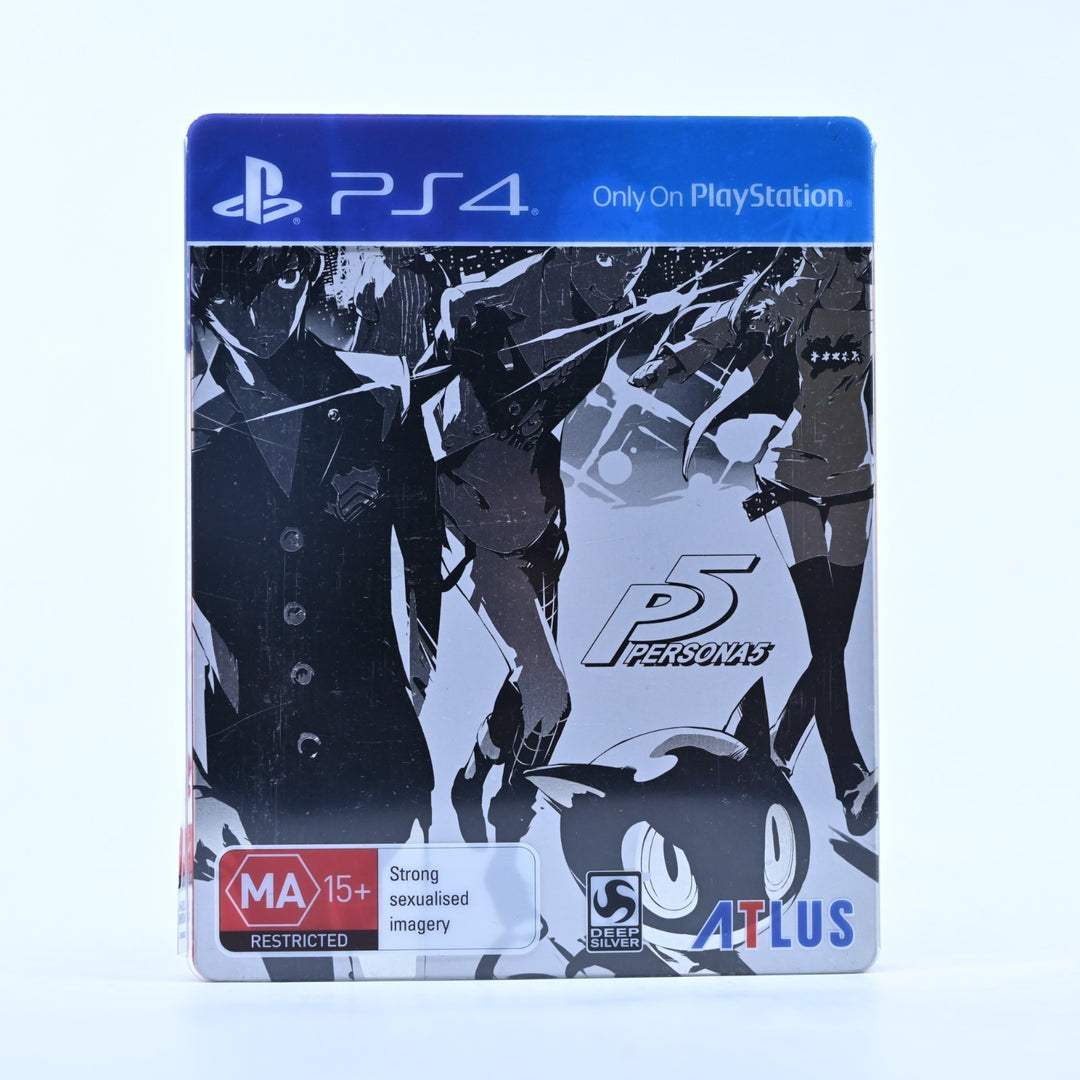 Persona 5 - Steelbook Edition - Sony Playstation 4 / PS4 Game - MINT DISC!