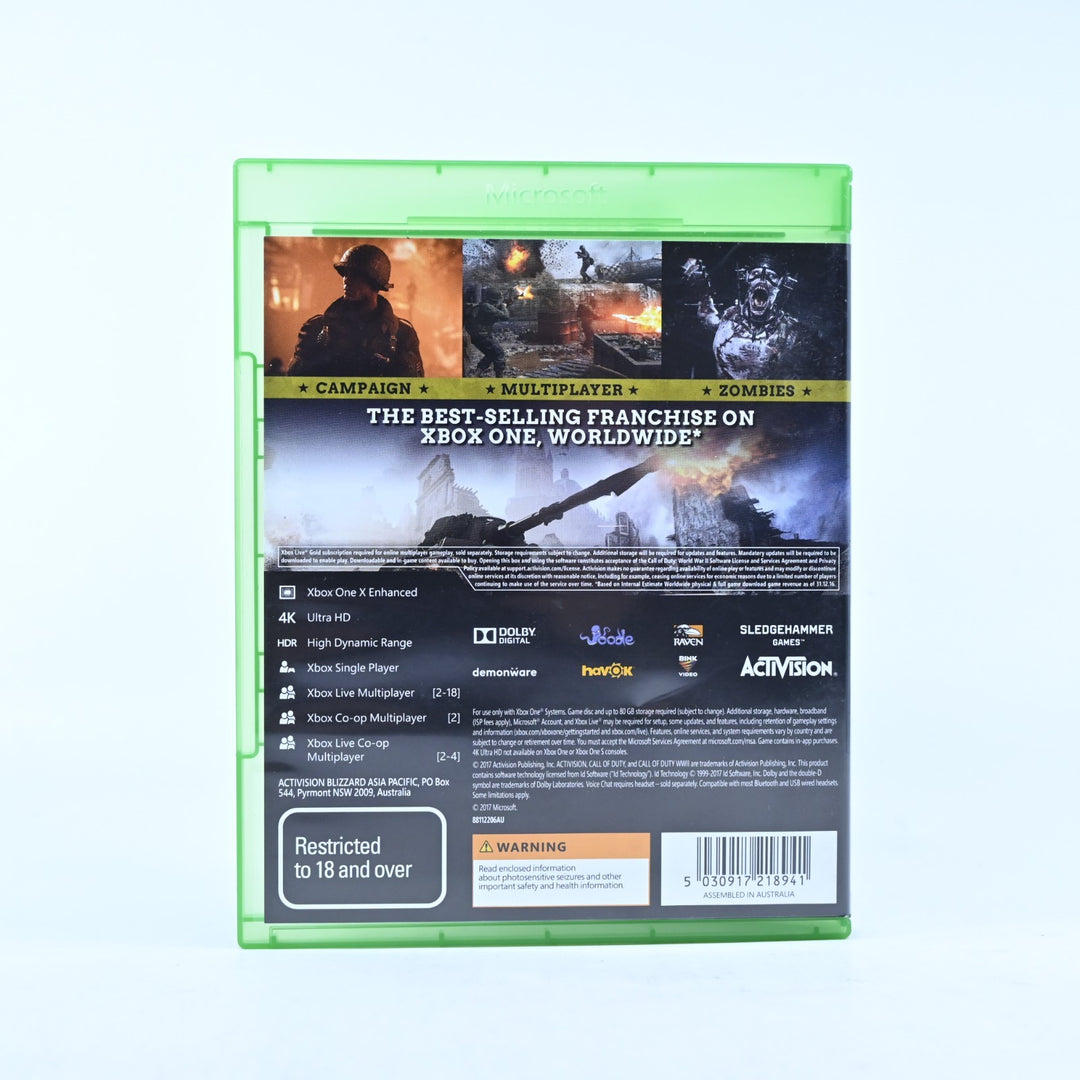 Call of Duty WWII - Xbox One Game - PAL - FREE POST!