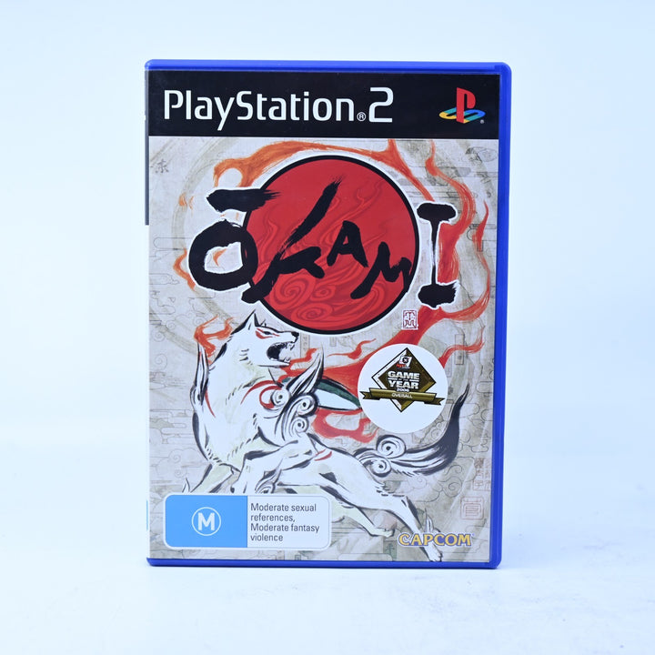 Okami - Sony Playstation 2 / PS2 Game + Manual - PAL - MINT DISC!
