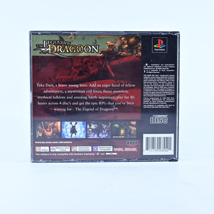 The Legend of Dragoon - Sony Playstation 1 / PS1 Game + Manual - PAL