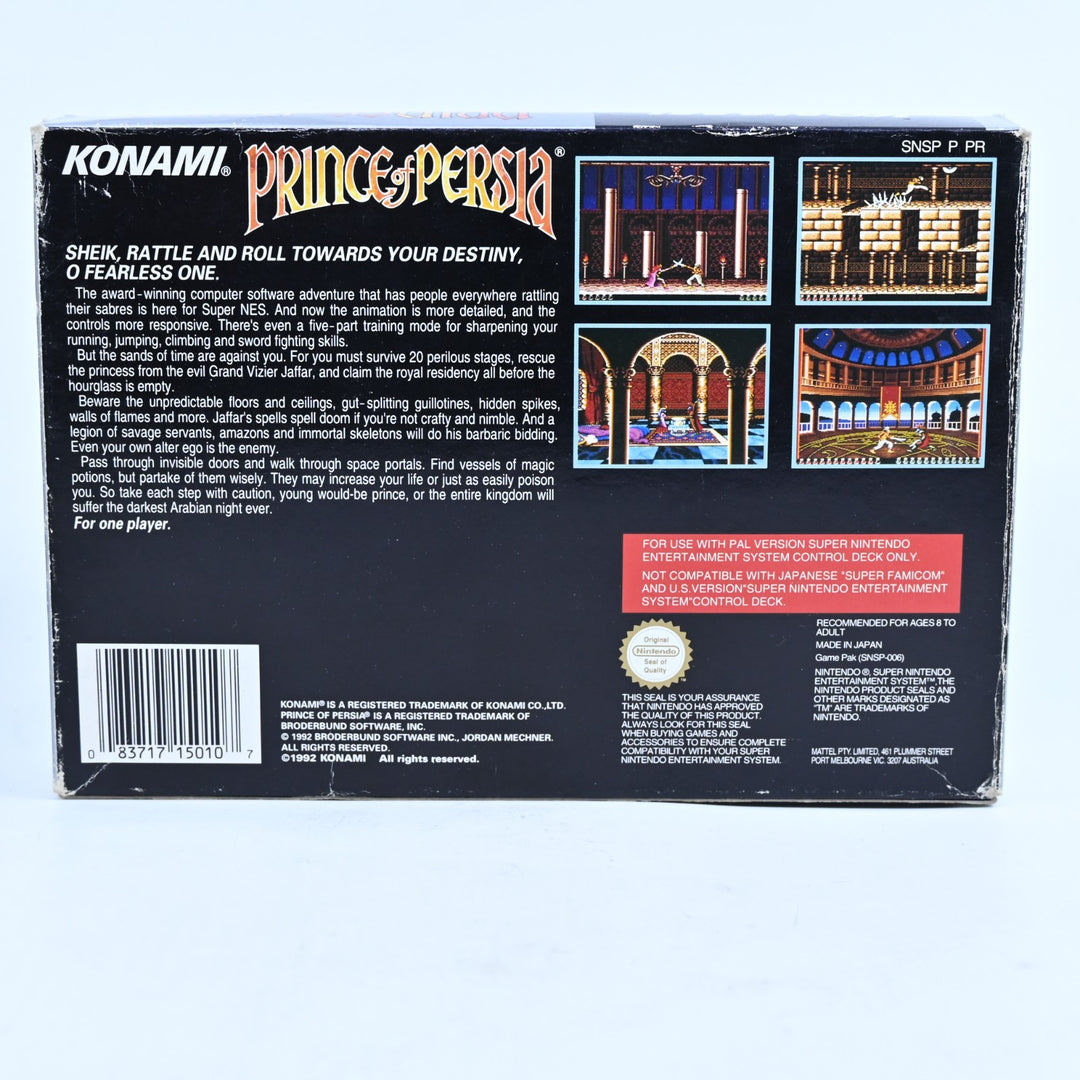 Prince of Persia - Super Nintendo / SNES Boxed Game - PAL - FREE POST!