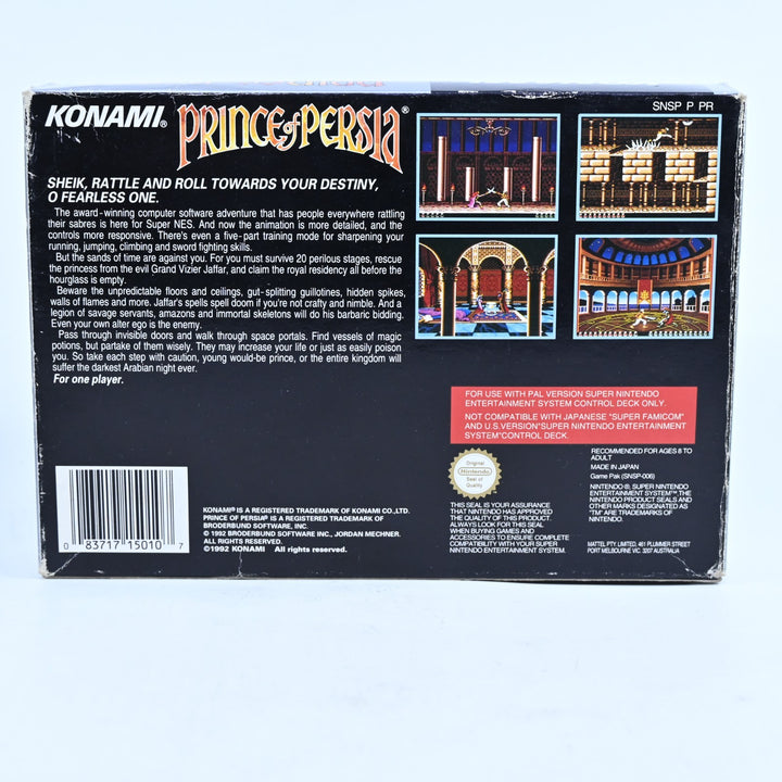 Prince of Persia - Super Nintendo / SNES Boxed Game - PAL - FREE POST!