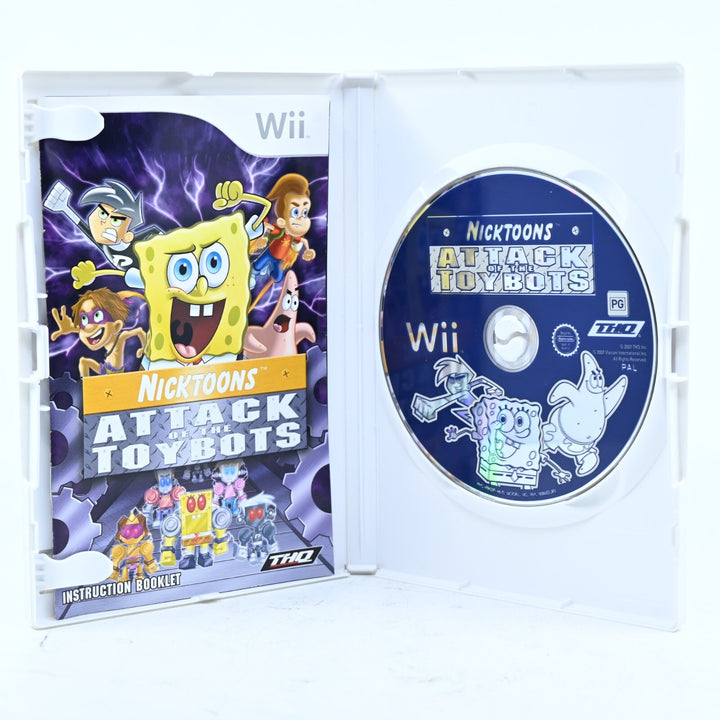 Nicktoons: Attack of the Toybots - Nintendo Wii Game + Manual - PAL - FREE POST!