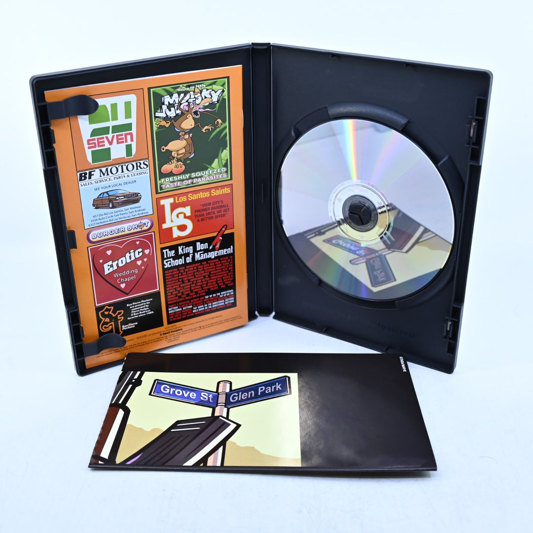 Grand Theft Auto: San Andreas - Sony Playstation 2 / PS2 Game + Manual + Map