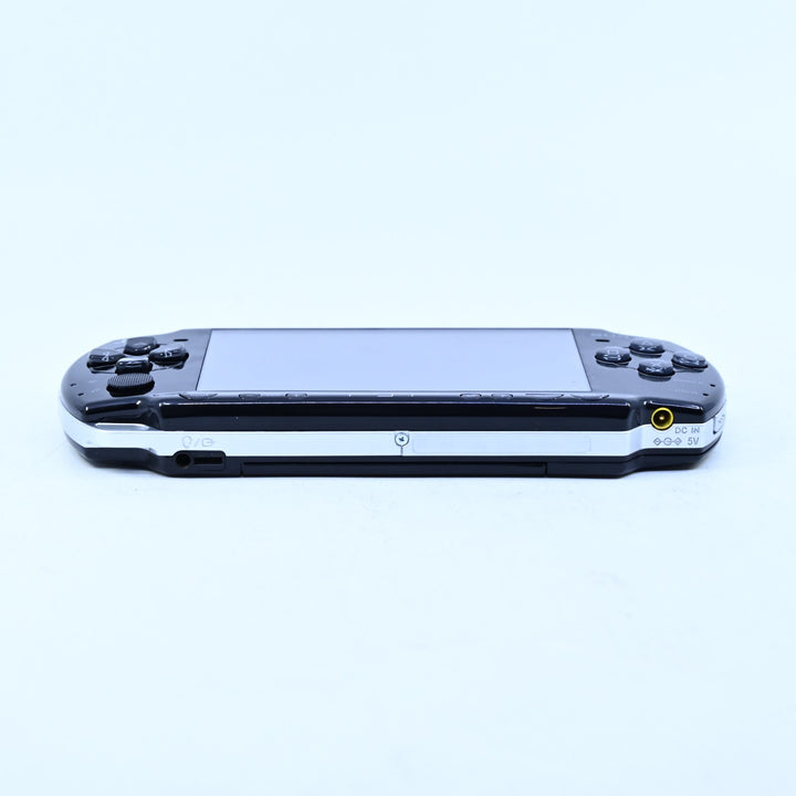 Black Reshell &amp; Rebuilt - PSP Console - PSP-2002 - 2000 + NEW BATTERY