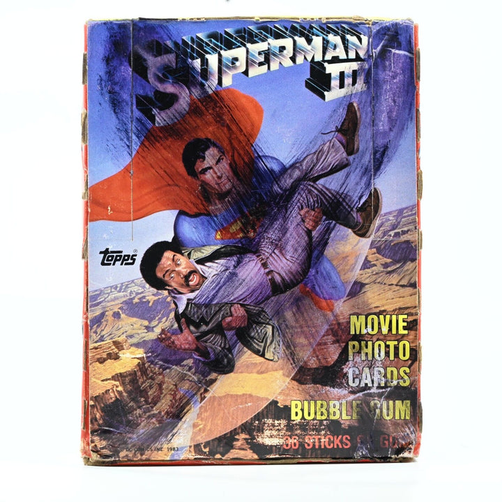 VINTAGE 1983 - Superman III Movie Trading Cards - Wax Box 36 Packs - Topps