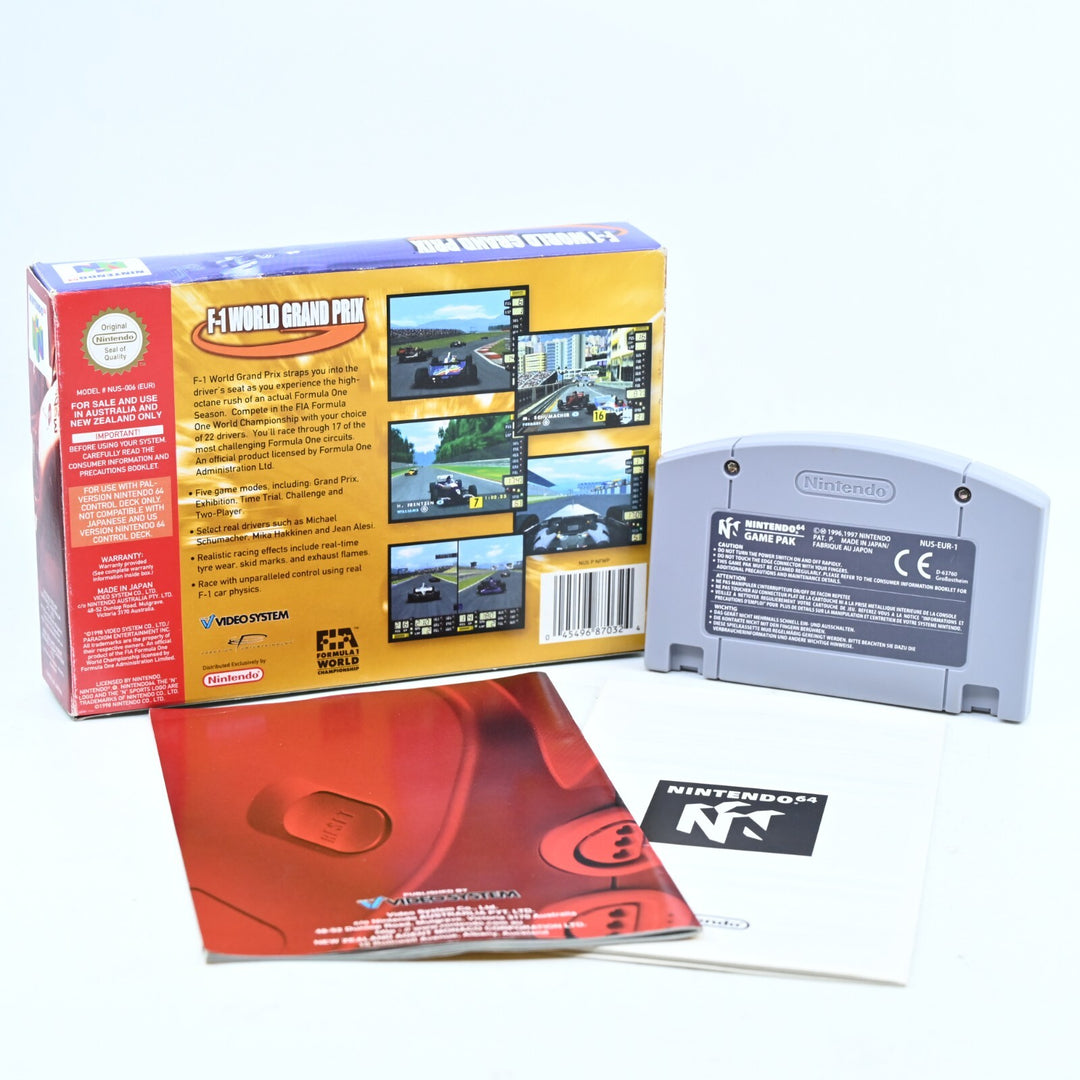 F-1 World Grand Prix - N64 / Nintendo 64 Boxed Game - PAL - FREE POST!