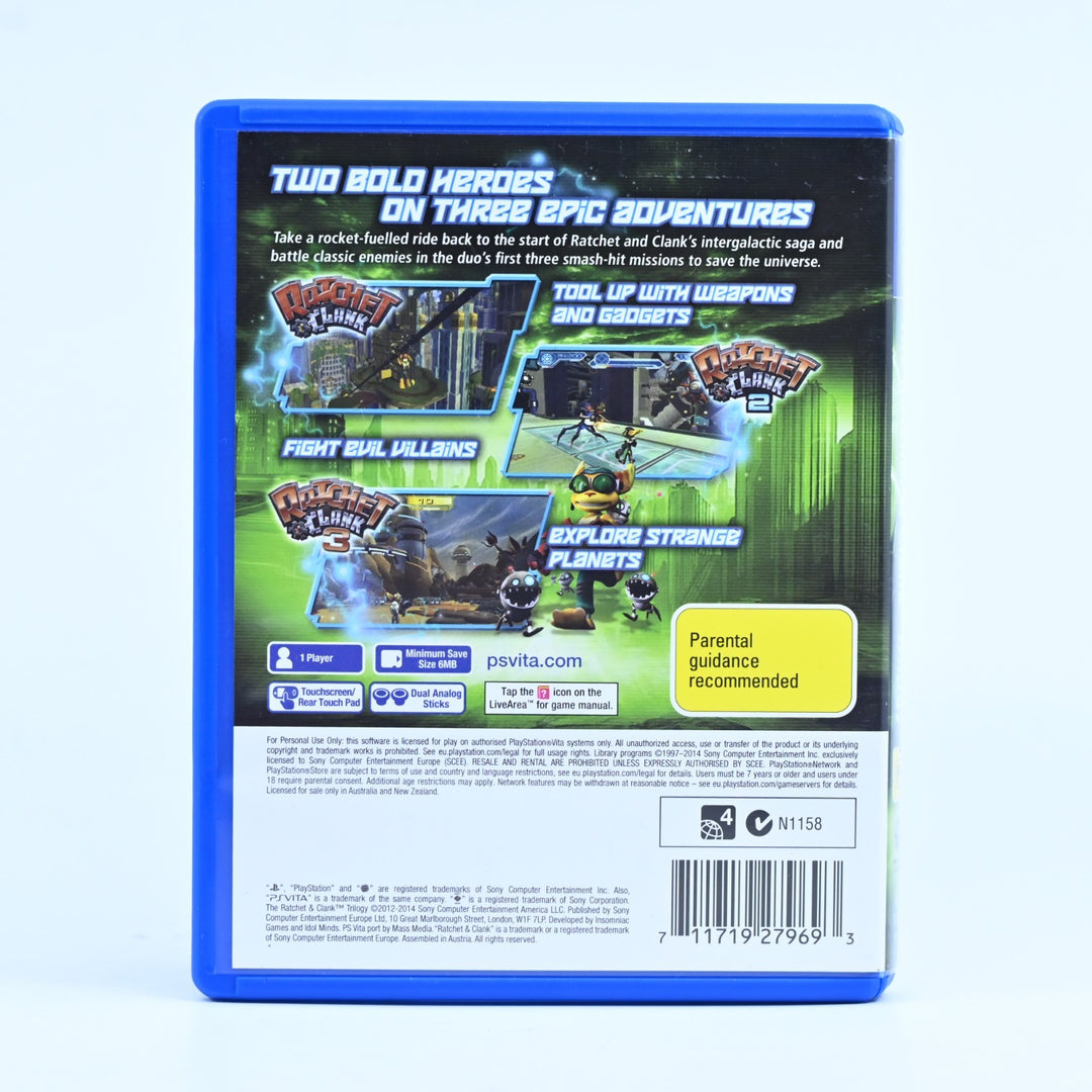 The Ratchet & Clank Trilogy - Sony PS Vita Game - FREE POST!
