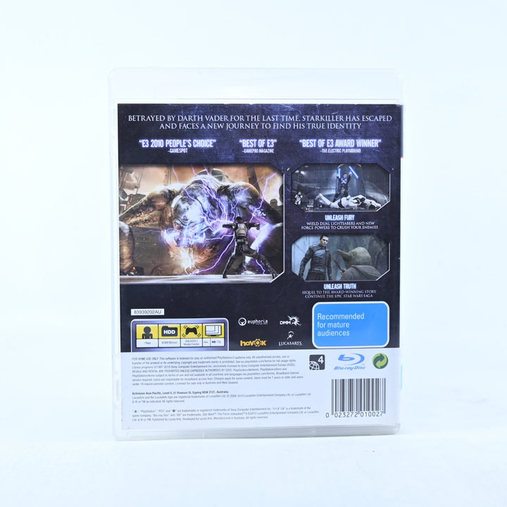 Star Wars: The Force Unleashed II - Sony Playstation 3 / PS3 Game + Manual