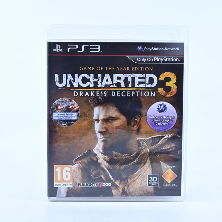 Uncharted 3: Drake's Deception - GOTY Edition- Sony Playstation 3 / PS3 Game