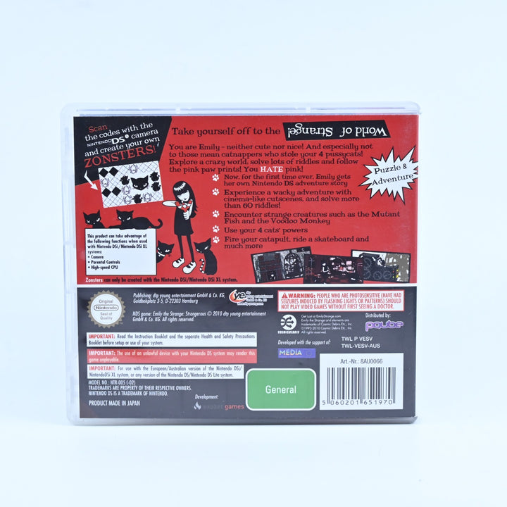 Emily The Strange: Strangerous - Nintendo DS Game - PAL + Manual - FREE POST!