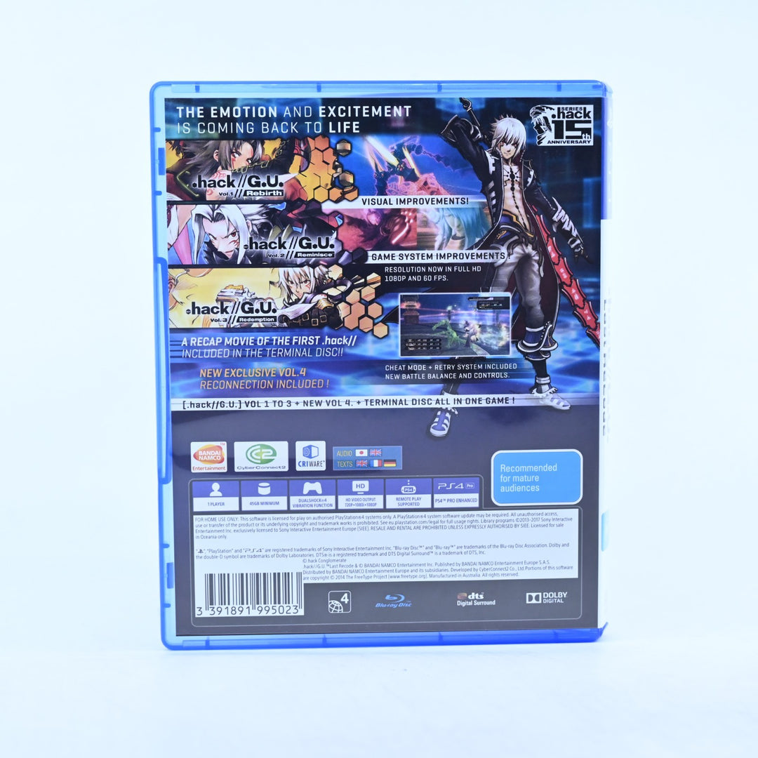 .hack//G.U. Last Recode - Sony Playstation 4 / PS4 Game - MINT DISC!