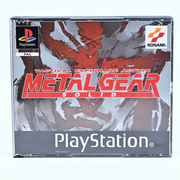 Metal Gear Solid - Sony Playstation 1 / PS1 Game + Manual - PAL - MINT DISCS!