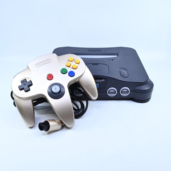 Limited Edition Gold Controller N64 / Nintendo 64 Boxed Console - PAL