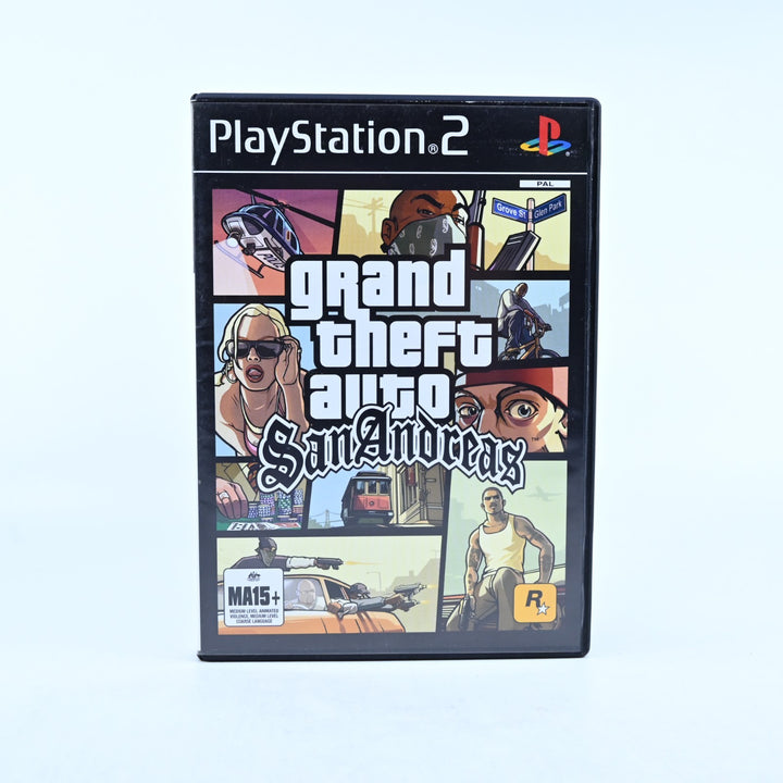 Grand Theft Auto: San Andreas - Sony Playstation 2 / PS2 Game + Manual - PAL