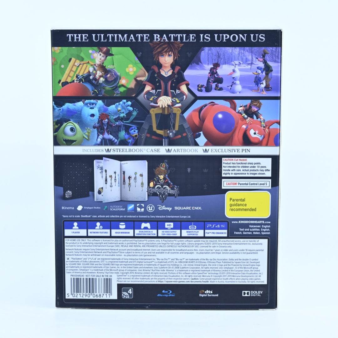 Kingdom Hearts III Deluxe Edition - Sony Playstation 4 / PS4 Game - MINT DISC!