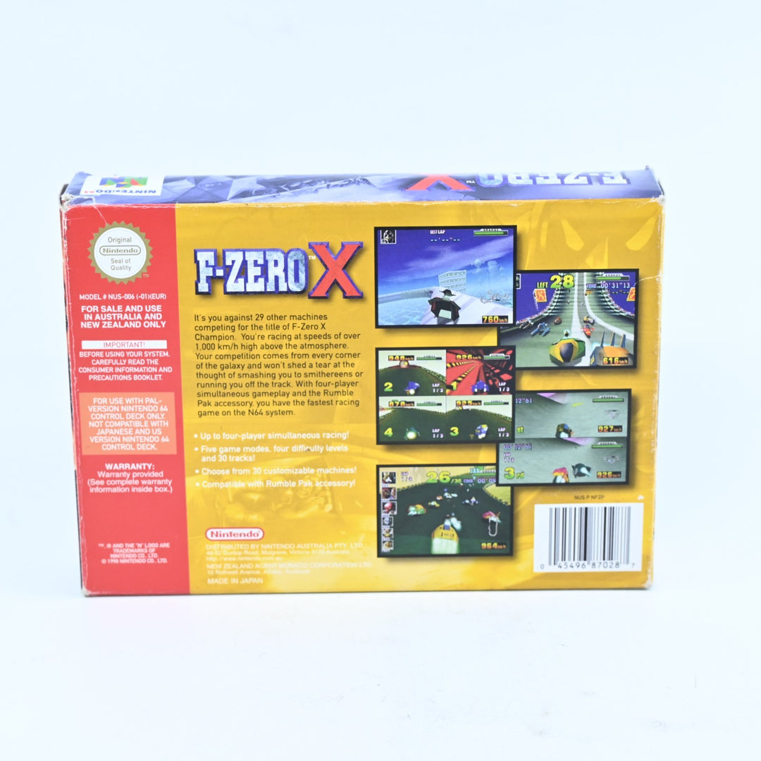 F-Zero X - N64 / Nintendo 64 Boxed Game - PAL - FREE POST!