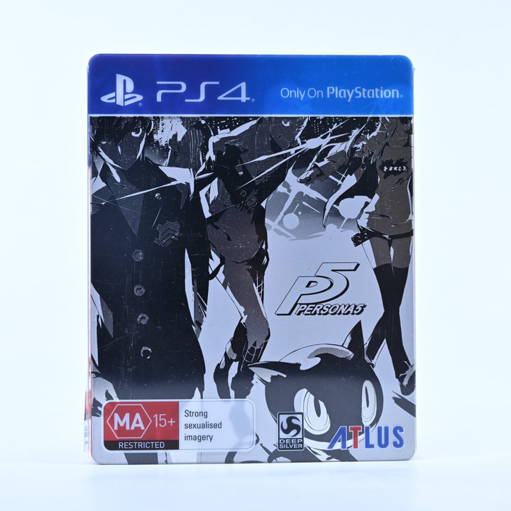 Persona 5 - Steelbook Edition - Sony Playstation 4 / PS4 Game - MINT DISC!