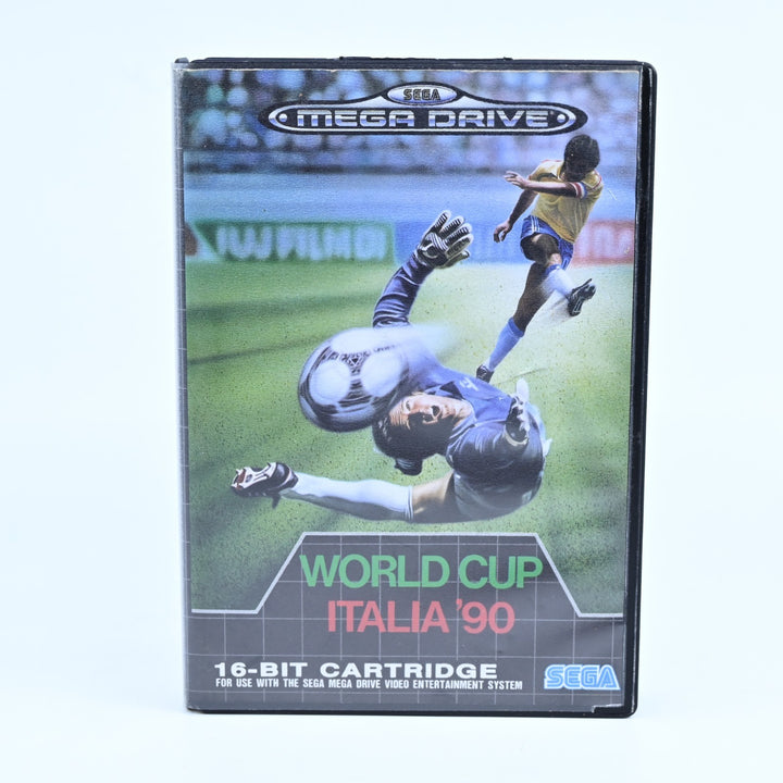 World Cup Italia '90 - Sega Mega Drive Game + Manual - PAL - FREE POST!