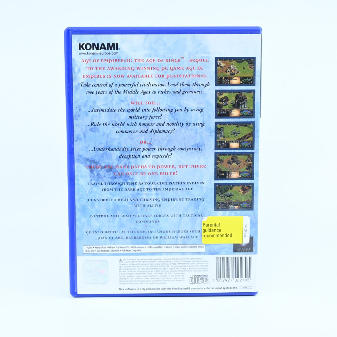 Age of Empires II 2 - Sony Playstation 2 / PS2 Game + Manual - PAL - MINT DISC!