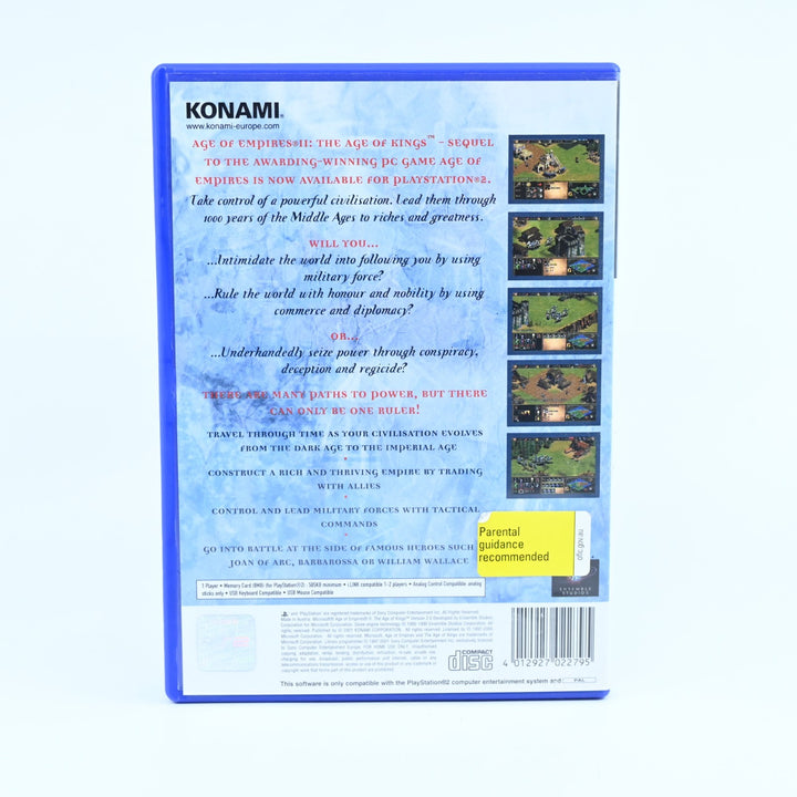 Age of Empires II 2 - Sony Playstation 2 / PS2 Game + Manual - PAL - MINT DISC!