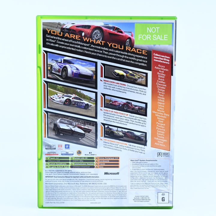Forza Motorsport - Original Xbox Game + Manual - PAL - MINT DISC!
