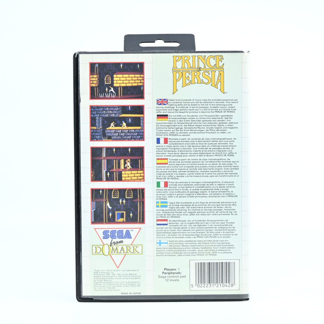 Prince of Persia - Sega Master System Game + Manual - PAL - FREE POST!