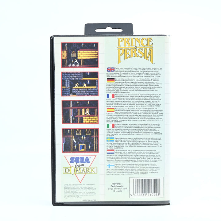 Prince of Persia - Sega Master System Game + Manual - PAL - FREE POST!