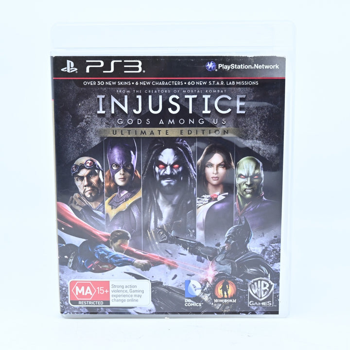 Injustice: Gods Among Us Ultimate Edition - PS3 Game + Manual