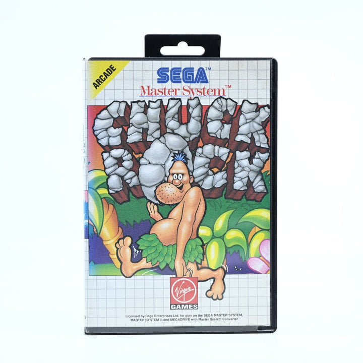 Chuck Rock - Sega Master System Game + Manual - PAL - FREE POST!