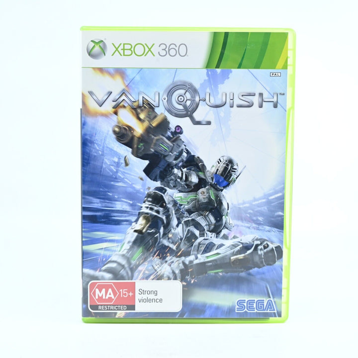 Vanquish w Holographic Sleeve - Xbox 360 Game + Manual - PAL - NEAR MINT DISC!