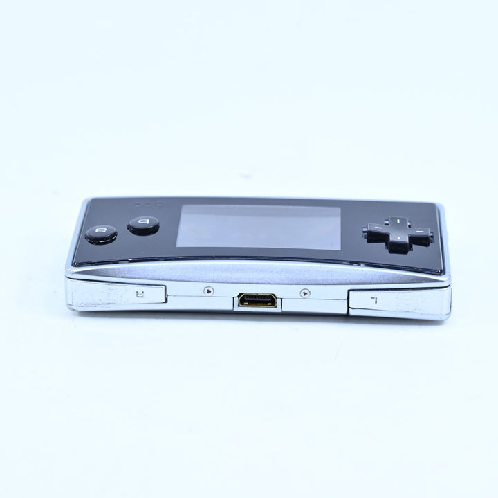 Black / Silver - OXY-001 - Nintendo Gameboy Micro Console / GBA Console - PAL